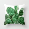 Fashion tropical plant polyester pillow cover office fabric sofa cushion cover home peach skin velvet pillow cover