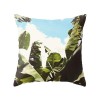 Fashion tropical plant polyester pillow cover office fabric sofa cushion cover home peach skin velvet pillow cover