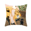 Home pillow Summer Beach Resort wind pillow peach skin velvet pillow case