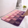 Door dust removal floor mat door mat bathroom toilet water absorption anti-skid mat double-layer flocking household bedroom carpet