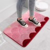 Door dust removal floor mat door mat bathroom toilet water absorption anti-skid mat double-layer flocking household bedroom carpet