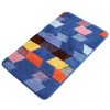 Door dust removal floor mat door mat bathroom toilet water absorption anti-skid mat double-layer flocking household bedroom carpet