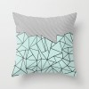 Simple fashion summer fresh mint green peach skin velvet pillow case cushion pillow case