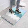Flocking absorbent bathroom non slip floor mat door mat household bedroom balcony carpet