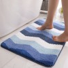 Flocking absorbent bathroom non slip floor mat door mat household bedroom balcony carpet