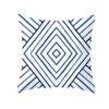 Creative ink blue geometric landscape pillow peach skin velvet pillow cover car sofa cushion cover
