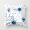 Creative ink blue geometric landscape pillow peach skin velvet pillow cover car sofa cushion cover