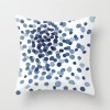 Creative ink blue geometric landscape pillow peach skin velvet pillow cover car sofa cushion cover