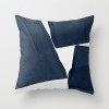Creative ink blue geometric landscape pillow peach skin velvet pillow cover car sofa cushion cover