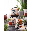 Modern simple and abstract pillow case simple geometric peach leather cushion