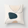 Modern simple and abstract pillow case simple geometric peach leather cushion