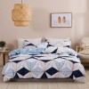 Bedding urban stripe checkered geometric drawing home textile three piece set
