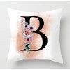 Rose golden Panther 26 English letter pillow cover rose English letter pillow cover