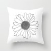 Daisy throw peach cover cushion case