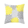 3pcs pillow case mint green yellow flower combination home decoration pink flower pillow
