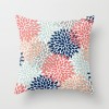 3pcs pillow case mint green yellow flower combination home decoration pink flower pillow