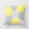 3pcs pillow case mint green yellow flower combination home decoration pink flower pillow