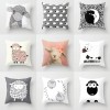 Lovely lamb pillow cover pleasant goat pillow short plush pillow