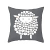 Lovely lamb pillow cover pleasant goat pillow short plush pillow