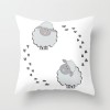 Lovely lamb pillow cover pleasant goat pillow short plush pillow
