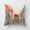 European retro oil painting pillow cover couple bird hand painted oil painting pillow sofa cushion waist pillow cover bird lovers