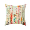 European retro oil painting pillow cover couple bird hand painted oil painting pillow sofa cushion waist pillow cover bird lovers