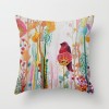 European retro oil painting pillow cover couple bird hand painted oil painting pillow sofa cushion waist pillow cover bird lovers
