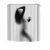 Polyester shower curtain 3D digital printing bathroom curtain waterproof thickened curtain toilet partition curtain bathroom water curtain