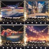 Home tapestry hanging cloth Japanese solar landscape wall hanging home bedside decoration background wall tapestry