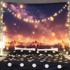 Home tapestry hanging cloth Japanese solar landscape wall hanging home bedside decoration background wall tapestry