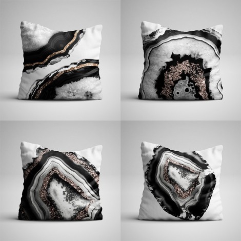 Home pillow case agate marble pillow case living room sofa decorative pillow case cushion