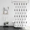 Shower curtain Nordic ins style simple shower curtain digital printing waterproof polyester shower curtain shower curtain