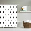 Shower curtain Nordic ins style simple shower curtain digital printing waterproof polyester shower curtain shower curtain