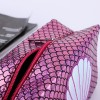 Mermaid Makeup Bag Fashion storage women's bag hand grasping four corner bag shell zipper bag