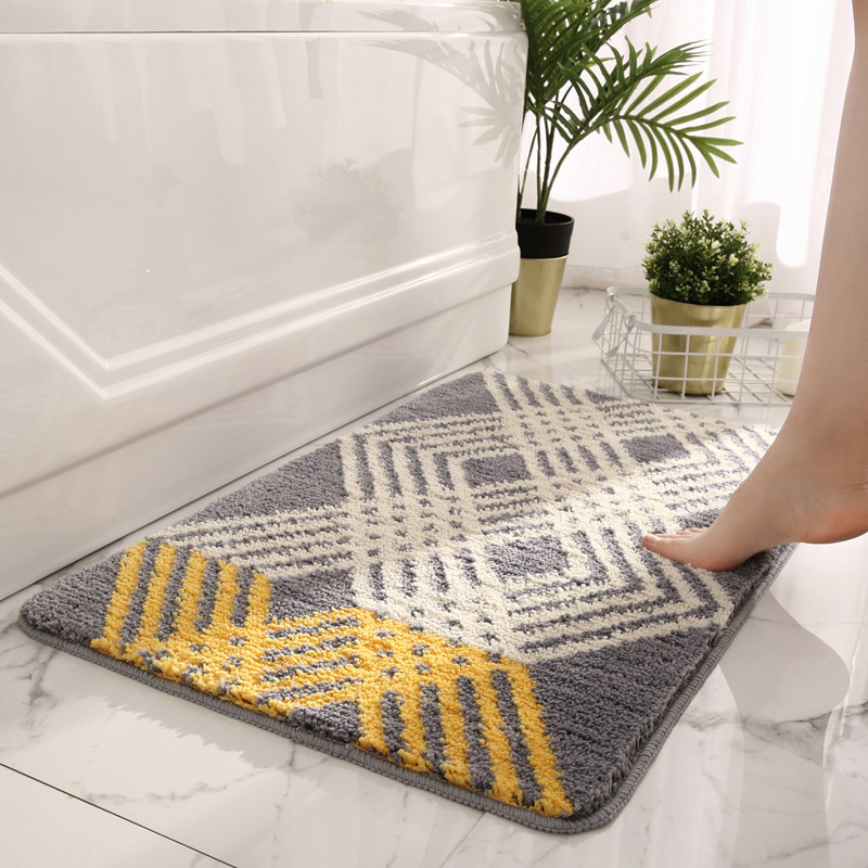 Step into the simple modern bathroom non slip floor mat household kitchen suction doormat
