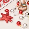 Christmas decorations 3cm set 30 Christmas ball tree top star Gift Box Set Christmas Tree Pendant