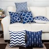 Japanese printed geometric pillow cover office sofa pillow back cushion cover polyester pillow cover