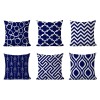 Japanese printed geometric pillow cover office sofa pillow back cushion cover polyester pillow cover