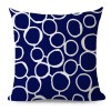 Japanese printed geometric pillow cover office sofa pillow back cushion cover polyester pillow cover