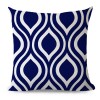 Japanese printed geometric pillow cover office sofa pillow back cushion cover polyester pillow cover