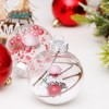 Christmas decorations 6cm / 30pcs red and white transparent ball Christmas Ball Set Christmas Tree Pendant