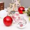 Christmas decorations 6cm / 30pcs red and white transparent ball Christmas Ball Set Christmas Tree Pendant