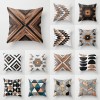 Home pillowcase wood grain national style holding pillowcase living room sofa decorative pillowcase cushion