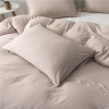 Japanese washed cotton three piece set solid color set Japanese bedding home textile