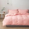 Japanese washed cotton three piece set solid color set Japanese bedding home textile