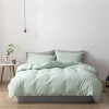 Japanese washed cotton three piece set solid color set Japanese bedding home textile