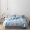 Japanese washed cotton three piece set solid color set Japanese bedding home textile
