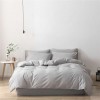 Japanese washed cotton three piece set solid color set Japanese bedding home textile