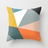 Home pillow cover orange geometric pillow cover living room sofa decorative pillow cover cushion