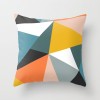 Home pillow cover orange geometric pillow cover living room sofa decorative pillow cover cushion